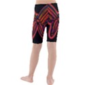 Red butterfly Kid s Mid Length Swim Shorts View2