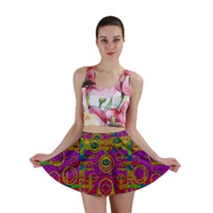 Carpe Diem In Rainbows Mini Skirt by pepitasart