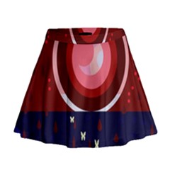 Techno  Mini Flare Skirt by Valentinaart