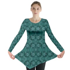 Celtic Gothic Knots Long Sleeve Tunic  by pepitasart