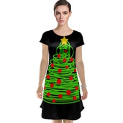 Christmas Tree Cap Sleeve Nightdress by Valentinaart