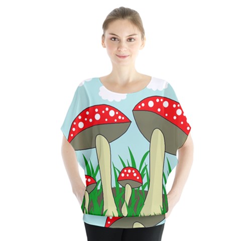 Mushrooms  Blouse by Valentinaart