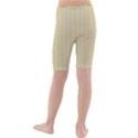 Summer sand color pink stripes Kids  Mid Length Swim Shorts View2