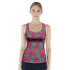 Decorative Abstract Art Racer Back Sports Top by Valentinaart