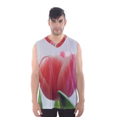 Red Tulips Men s Basketball Tank Top by picsaspassion