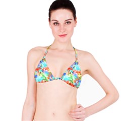 Colorful Mosaic  Bikini Top by designworld65