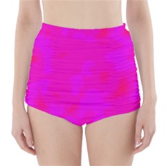 Simple Pink High-waisted Bikini Bottoms by Valentinaart