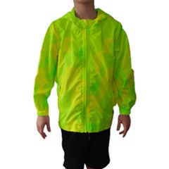 Simple Yellow And Green Hooded Wind Breaker (kids) by Valentinaart