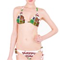 Happy Holidays - gifts and stars Bikini Set View1