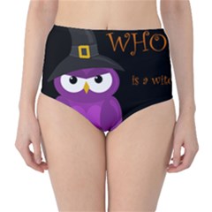Who Is A Witch? - Purple High-waist Bikini Bottoms by Valentinaart