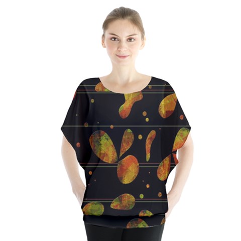 Floral Abstraction Blouse by Valentinaart