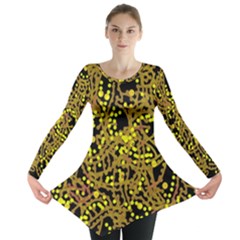 Yellow Emotions Long Sleeve Tunic  by Valentinaart
