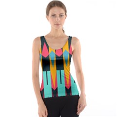 Shapes And Stripes                                                                                                             Tank Top by LalyLauraFLM