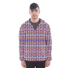 Ethnic Colorful Pattern Hooded Wind Breaker (men) by dflcprintsclothing