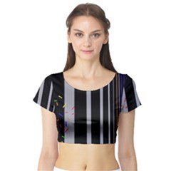 Harmony Short Sleeve Crop Top (tight Fit)