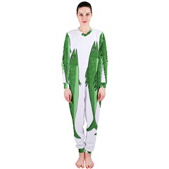 Mackerel - Green Onepiece Jumpsuit (ladies)  by Valentinaart