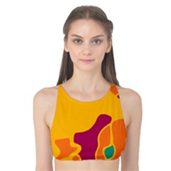 Colorful Creativity Tank Bikini Top by Valentinaart