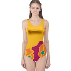 Colorful Creativity One Piece Swimsuit by Valentinaart
