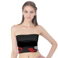 Red Creativity 2 Tube Top by Valentinaart
