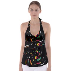 Colorful Twist Babydoll Tankini Top by Valentinaart