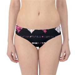Elegant Harts Pattern Hipster Bikini Bottoms by Valentinaart