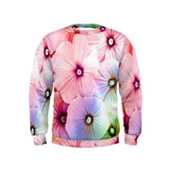 Rainbow Flower Kids  Sweatshirt by Brittlevirginclothing