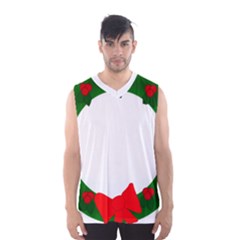 Holiday Wreath Men s Basketball Tank Top by Amaryn4rt