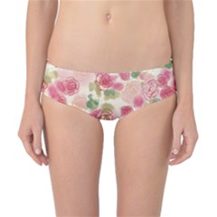 Aquarelle Pink Flower  Classic Bikini Bottoms by Brittlevirginclothing