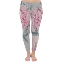 Cloves Flowers Pink Carnation Pink Classic Winter Leggings by Amaryn4rt