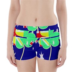 St  Patrick Australia And Ireland Irish Shamrock Australian Country Flag  Boyleg Bikini Wrap Bottoms by yoursparklingshop