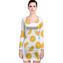 Oranges Long Sleeve Bodycon Dress by Valentinaart