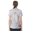 Orchids Flowers White Background Women s Cotton Tee View2
