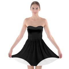 Cute Pinguin Strapless Bra Top Dress by Brittlevirginclothing