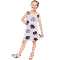 Donuts Pattern Kids  Tunic Dress by Valentinaart
