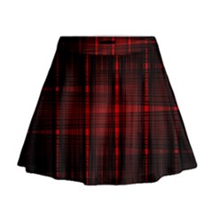Black And Red Backgrounds Mini Flare Skirt by Amaryn4rt