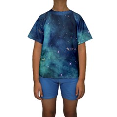 Space Kids  Short Sleeve Swimwear by Brittlevirginclothing