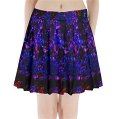 Grunge Abstract Pleated Mini Skirt