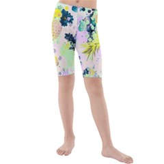 Colorful Paint Kids  Mid Length Swim Shorts by Brittlevirginclothing