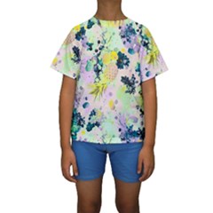 Colorful Paint Kids  Short Sleeve Swimwear by Brittlevirginclothing