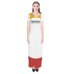 Flag Of Myanmar Shan State Short Sleeve Maxi Dress by abbeyz71