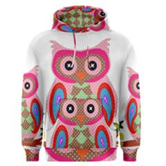 Owl Colorful Patchwork Art Men s Pullover Hoodie by Nexatart
