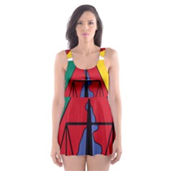 Coat Of Arms Of Cameroon Skater Dress Swimsuit by abbeyz71