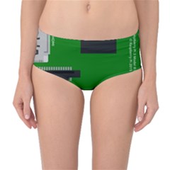 Raspberry Pi 3 Vector Mid-waist Bikini Bottoms by Nexatart