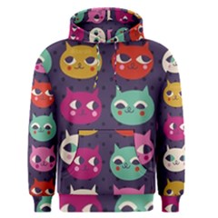 Colorful Kitties Men s Pullover Hoodie by Brittlevirginclothing