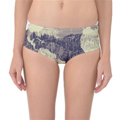 River Globe Mid-waist Bikini Bottoms by MTNDesignco