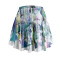 Background Color Circle Pattern Mini Flare Skirt View2