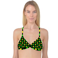 Yellow Green Shapes                                                     Reversible Tri Bikini Top by LalyLauraFLM
