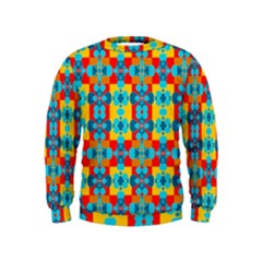 Pop Art Abstract Design Pattern Kids  Sweatshirt