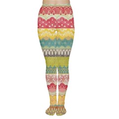 Colorful Bohemian Women s Tights by Brittlevirginclothing