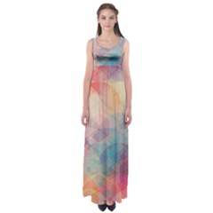 Colorful Light Empire Waist Maxi Dress by Brittlevirginclothing